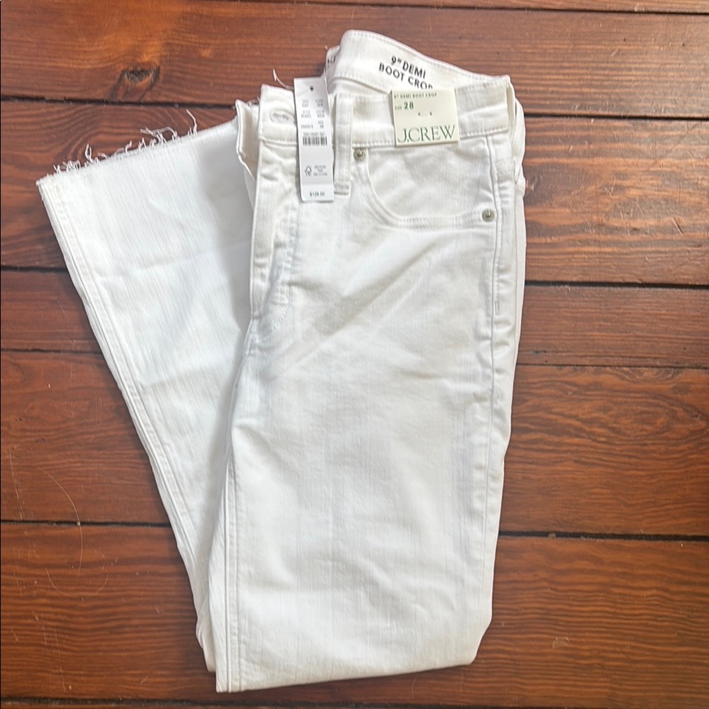 J. Crew 9” Demi Boot Crop Jeans Size 28 NWT